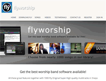 Tablet Screenshot of flyworship.com